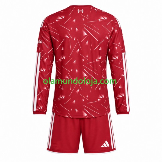 Camisola Liverpool Criança Equipamento Primeiro 2026-2027 Manga Comprida